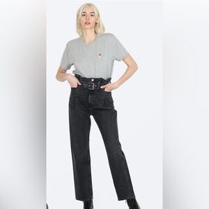 Agolde High-Waisted Black Jeans